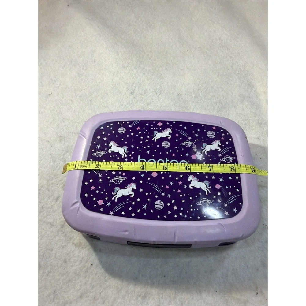 Bentgo Kids Lunch Box Purple Unicorn 5 Compartment Leak Proof Durable